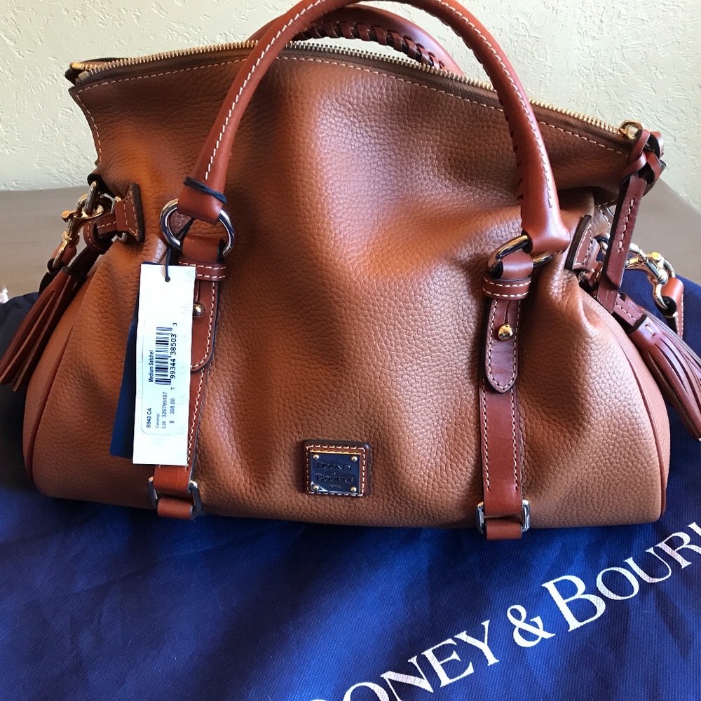 Dooney & Bourke Pebbled Leather Satchel NWT